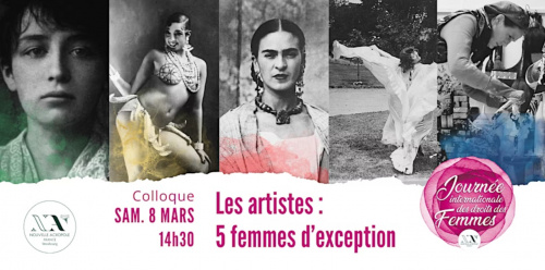 Colloque : Les Artistes - 5 femmes d'exception 